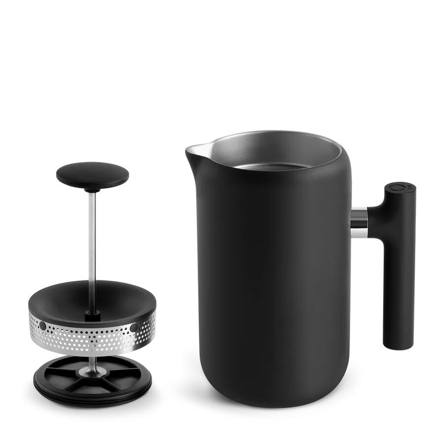 Clara French Press stempelkande, Matte Black - 709ml